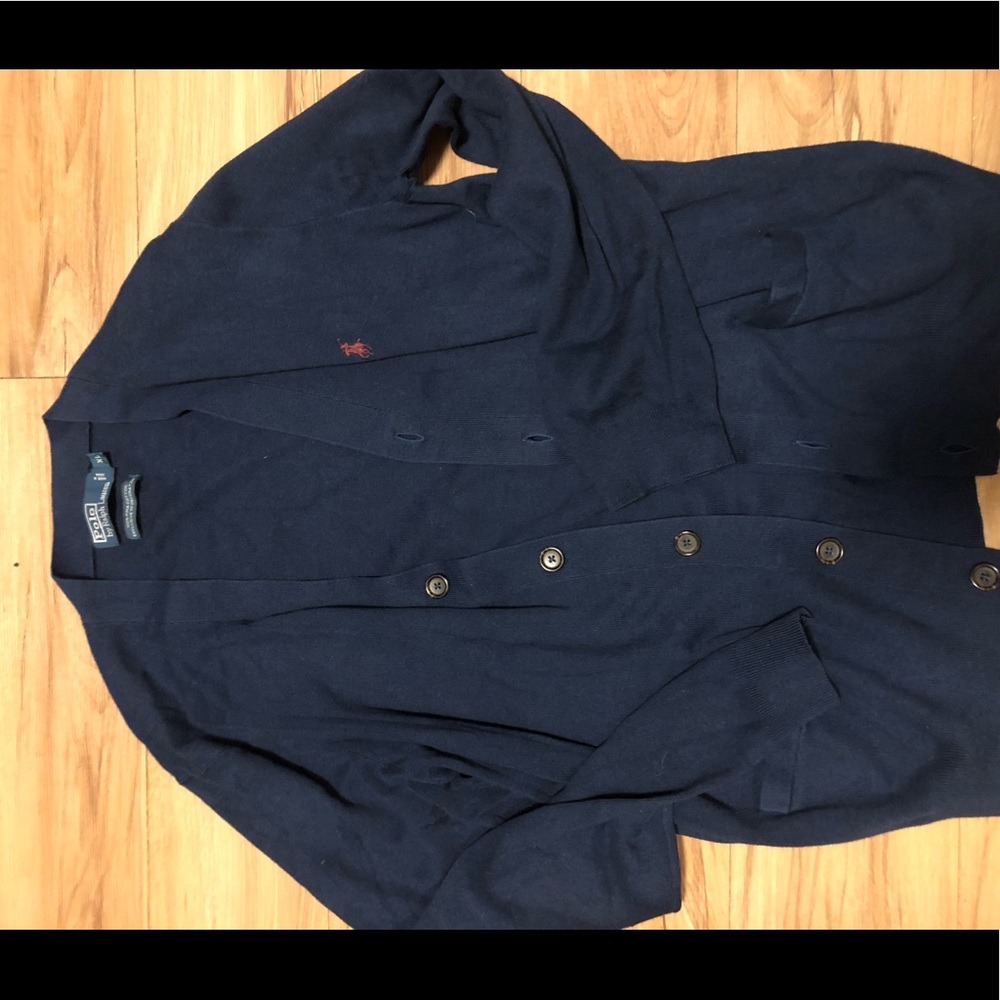 Polo - Blue Cardigan